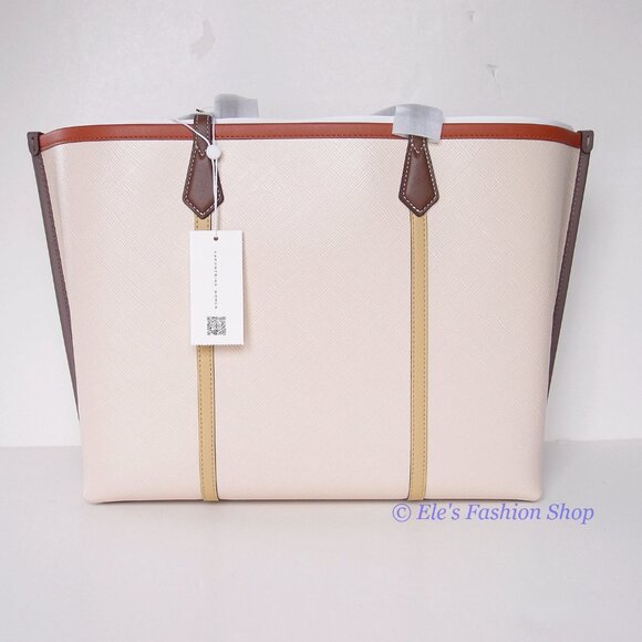 ❤️ NWT Tory Burch Perry Triple Compartment Leather Shoulder Tote Multi Color - Picture 12 of 16